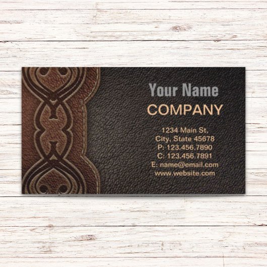 Rustikaler Cowboy-Western Visitenkarte