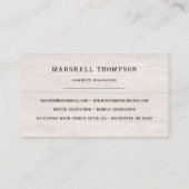 rustikaler Cowboy-Western Visitenkarte (Rückseite)