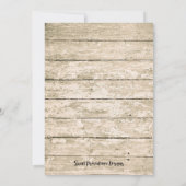 Rustikaler Crawfish Boil Abschluss Einladung (Rückseite)