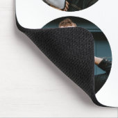 Rustikaler Daddy Shark Vatertag  Mousepad (Ecke)