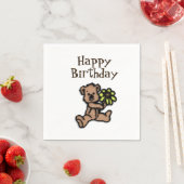 Rustikaler Daisy Bar Geburtstag Serviette (Beispiel)