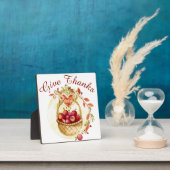 Rustikaler Dank an Herbst Ernte Urlaub Fotoplatte (InSitu)