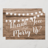 Rustikaler Dank, dass Sie unser Beamter sind Dankeskarte (Vorne/Hinten)