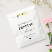 Rustikaler Dank für Popping bei Popcorn Wedding Geschenktütchen (Versiegelt)