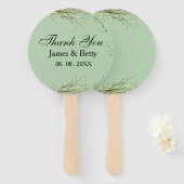 Rustikaler Dank Ihnen für Tags Fächer (Vorne und Hinten)