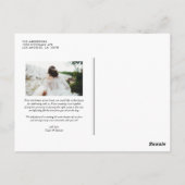 Rustikaler Dank, so viel Foto Hochzeit Danke Postkarte (Rückseite)