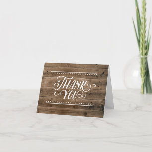 Rustikaler Dankeschön-Karte Dankeskarte