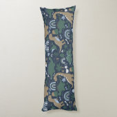 Rustikaler Dinosaurier Wald Prähistorische Kinder Seitenschläferkissen (Rückseite (Vertikal))