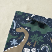 Rustikaler Dinosaurier-Wald Prähistorischer Person Strandtuch (Beispiel)