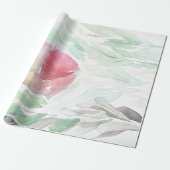 Rustikaler Dorfschnee Geschenkpapier (Ungerollt)