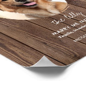 Rustikaler, druckbarer Hund - Signature Drinks unt Poster (Ecke)