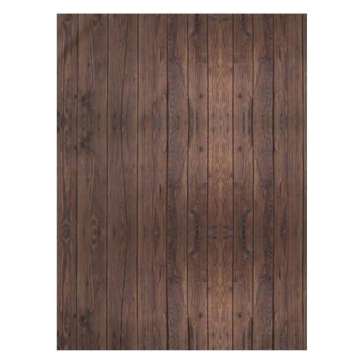 Rustikaler dunkelbrauner Holzholzstil Tischdecke (Vorderseite)