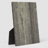 Rustikaler dunkler, gewitterter Holzboden Fotoplatte (Seite)