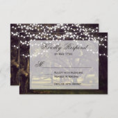 Rustikaler Eichenbaum-Hochzeitskarte RSVP Karte (Vorne/Hinten)