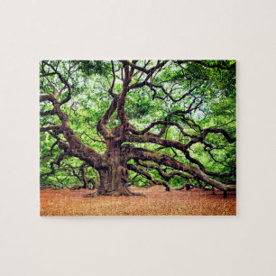 Rustikaler Eichenbaum Puzzle