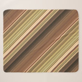 Rustikaler Eichenbraun und Grünstreifen Sherpadecke (Vorderseite (Horizontal))