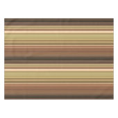 Rustikaler Eichenbraun und Grünstreifen Tischdecke (Vorderseite (Horizontal))