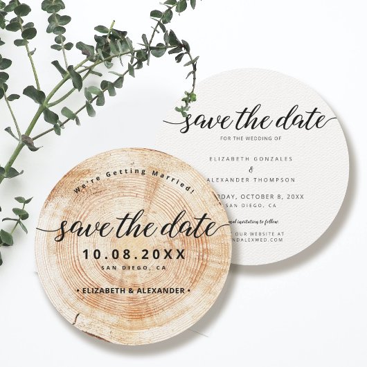 Rustikaler einfacher Holzstall ohne Foto Hochzeit Save The Date