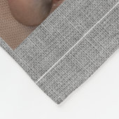 Rustikaler Einfaltspinsel aus Foto der Familie 8 Fleecedecke (Ecke)