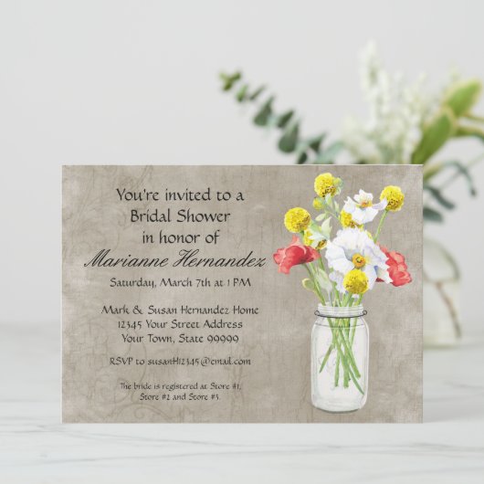 Rustikaler Einladung (Stehend Vorderseite)