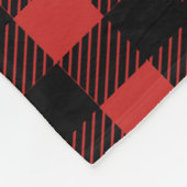 Rustikaler Elch-Büffel-Karo-karierter Familienname Fleecedecke (Ecke)