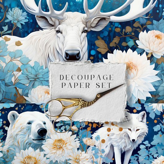 Rustikaler Elchfoxbär Geschenkpapier Set