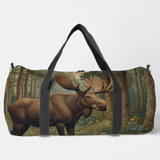 Rustikaler Elchwaldwaldsee Duffle Bag (Vorderseite)