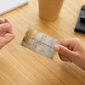 Rustikaler Elfenbeingolden Glitzer Abstrakt Berufl Visitenkarte