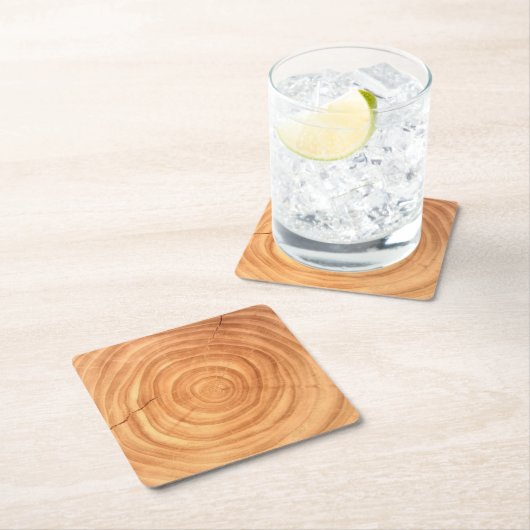 Rustikaler Elm-Körner-Zweig-Untersetzer Rechteckiger Pappuntersetzer (Vor Ort)