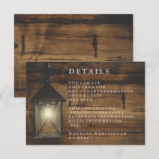 Rustikaler Empfang (Vorne/Hinten)