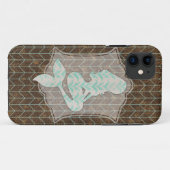 Rustikaler Entwurf mit schäbiger Case-Mate iPhone Hülle (Rückseite (Horizontal))