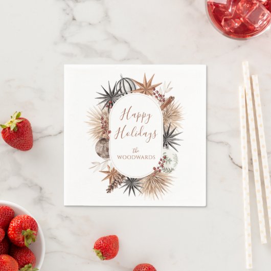 Rustikaler Erdreich-Urlaubscocktail Napkin Serviette (Beispiel)