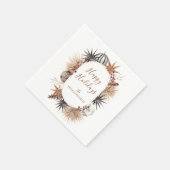 Rustikaler Erdreich-Urlaubscocktail Napkin Serviette (Ecke)