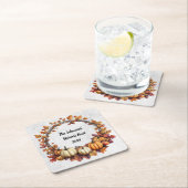 Rustikaler Erntedank Ansammlung Rechteckiger Pappuntersetzer (Vor Ort)