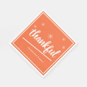 Rustikaler Erntedank - Benutzerdefinierter Familie Serviette (Ecke)