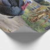 Rustikaler Erntedank der Türkei Geschenkpapier (Ecke)