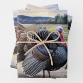 Rustikaler Erntedank der Türkei Geschenkpapier Set (Beispiel)