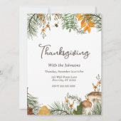 Rustikaler Erntedank Einladung (Vorderseite)