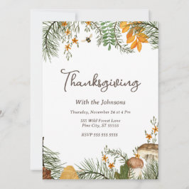 Rustikaler Erntedank Einladung