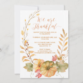 Rustikaler Erntedank-Einladungs-Fall laden ein Einladung