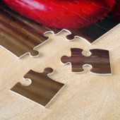 Rustikaler Erntedank erntet Obst und Gemüse Puzzle (Seite)