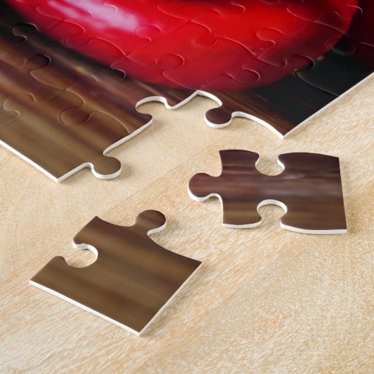 Rustikaler Erntedank erntet Obst und Gemüse Puzzle (Seite)