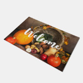 Rustikaler Erntedank Fußmatte (Schrägansicht)