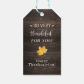 Rustikaler Erntedank Gefälligungstags Geschenkanhänger (Vorderseite)