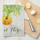 Rustikaler Erntedank Geschirrtuch (Viertel Falte)