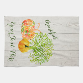 Rustikaler Erntedank Geschirrtuch