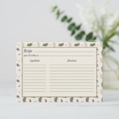 Rustikaler Erntedank Herbst Blätter Rezept (Stehend Vorderseite)