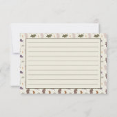 Rustikaler Erntedank Herbst Blätter Rezept (Rückseite)