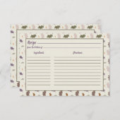 Rustikaler Erntedank Herbst Blätter Rezept (Vorne/Hinten)