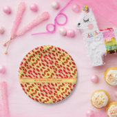 Rustikaler Erntedank Herbst Herbst Blätter Papiert Pappteller (Party)